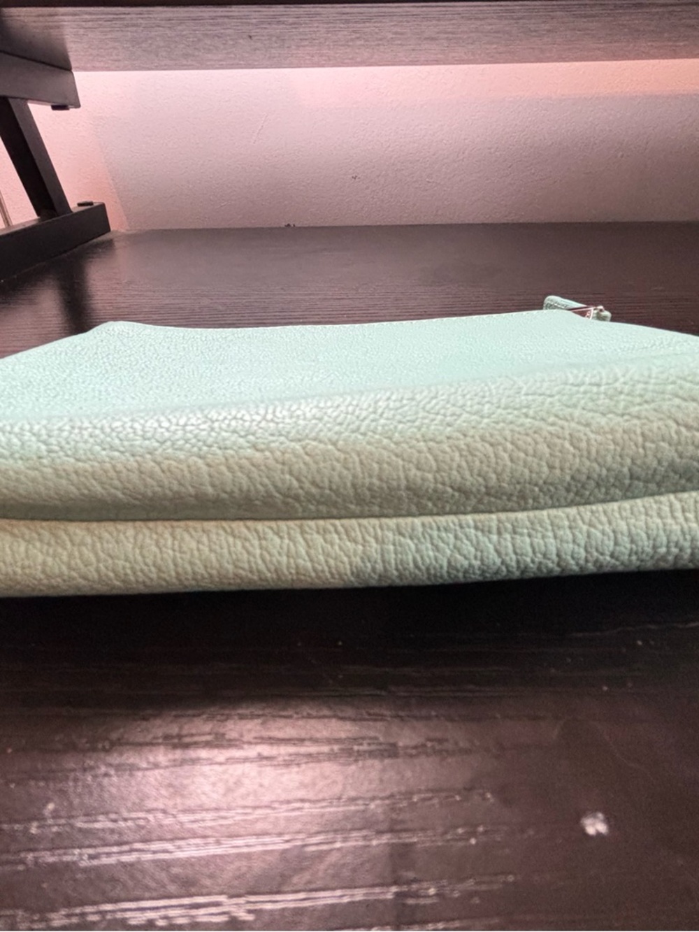 Authentic Tiffany & Co. Leather Cosmetic Pouch – Iconic Tiffany Blue - Picture 3 of 6